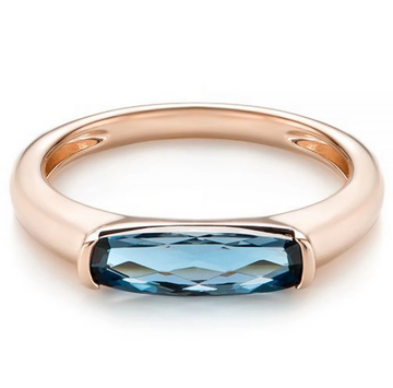 Soho London Blue Topaz Ring