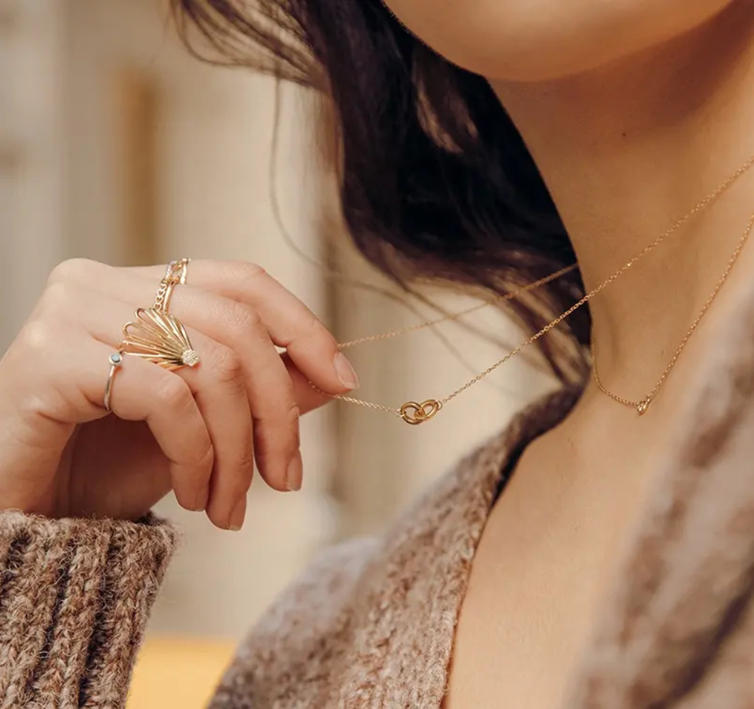 Interlocking Rings Necklace